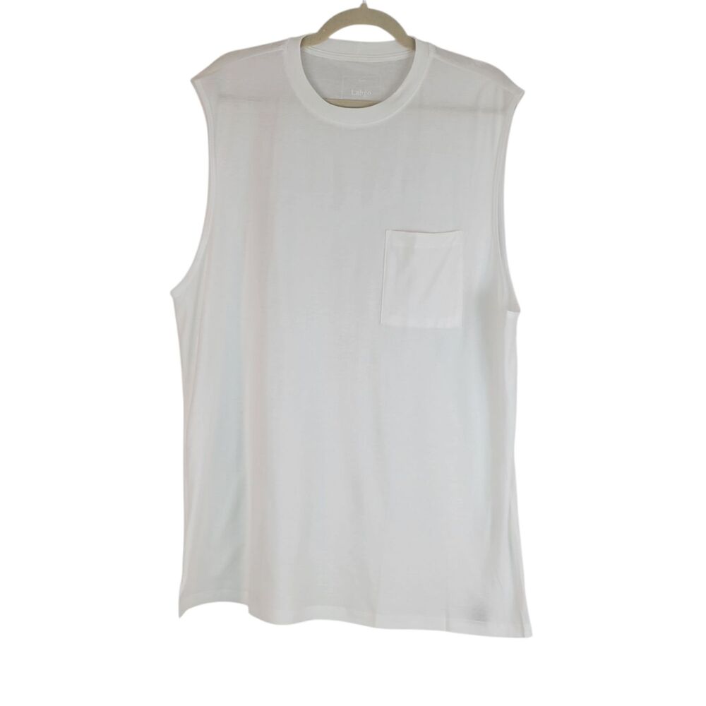 Lahgo Sleep Shirt Mens size XL White Pullover Cool Every Day Muscle Tee NEW